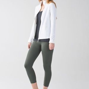 lululemon zone 7/8 olive or hunter green leggings